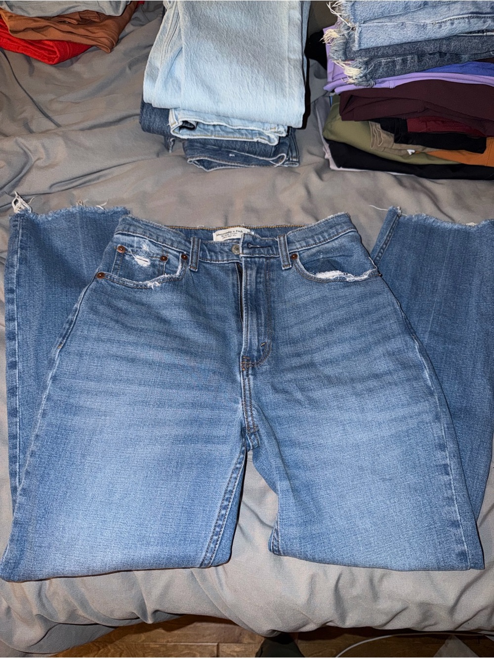 Abercrombie & Fitch Light Blue Straight Leg Women’s Jeans